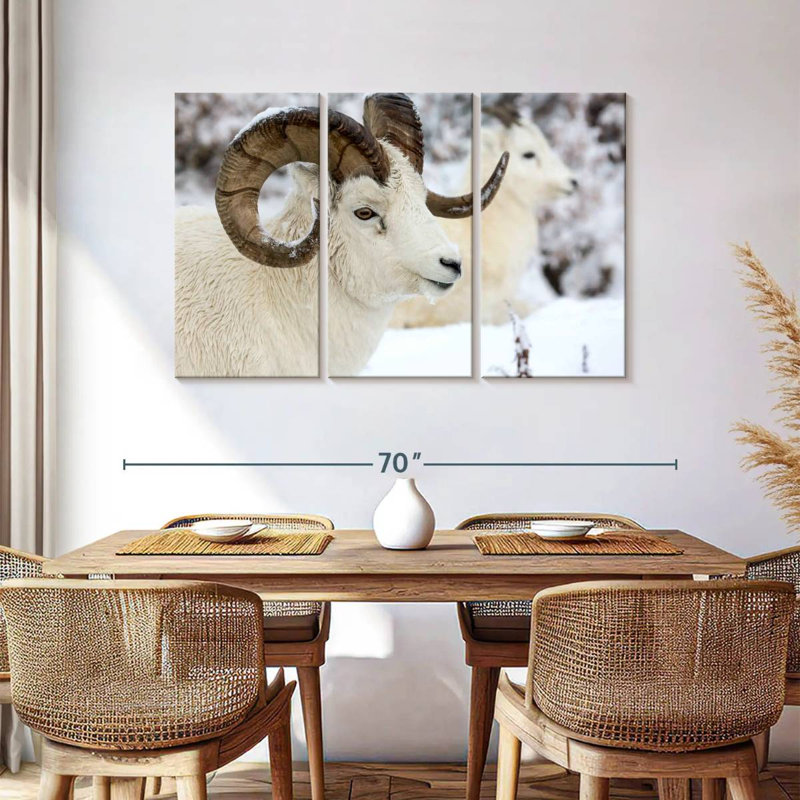 Winter Dall Sheep, 36" H x 57" W