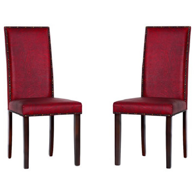 Blaze 18'' H Faux Leather Upholstered Oak Dining Chair