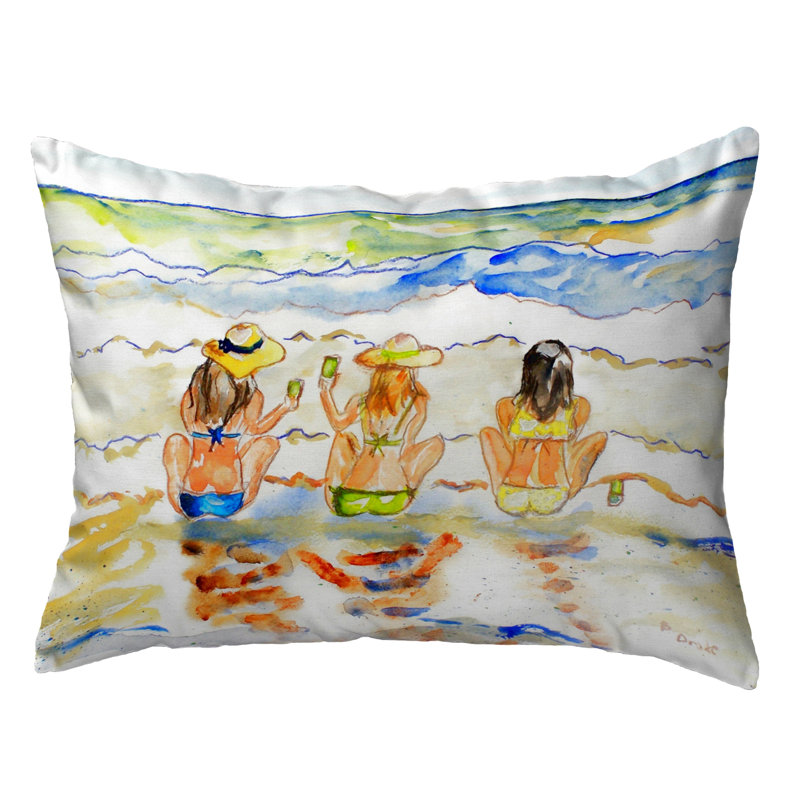 Outdoor Reversible Throw Pillow