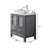 30 Inch Grey Modern Freestanding Bathroom Vanity with White Ceramic Vessel Sink