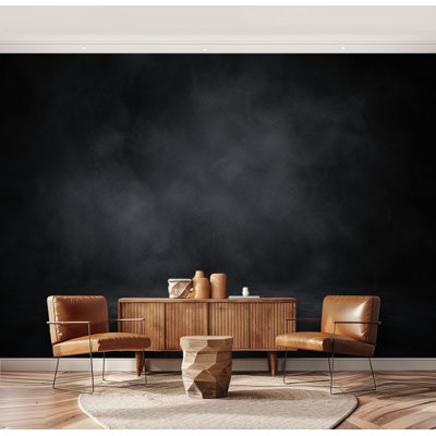 Wall Mural Peel and Stick Wallpaper elegant black old chalkboard distressed grunge borders soft light Self-Adhesive Removable Contact Paper Wall Decor for Living Room Bedroom 69"H x 96"W