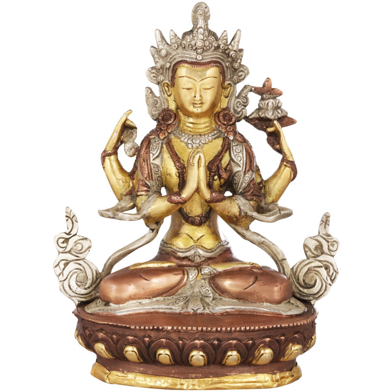 Divinité bouddhiste tibétaine - Chenrezig (Shadakshari Lokeshvara)