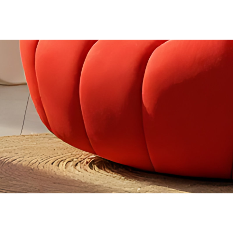 Chaise rouge Tishana, Microfibre / microsuède rouge