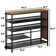 Florrie 4 Tier 19 Pair Solid Wood Shoe Storage with Storage Package and Umbrella Stand