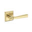 Kinsella Privacy Lever with Traditional Square Rose in Matte Black-351298510