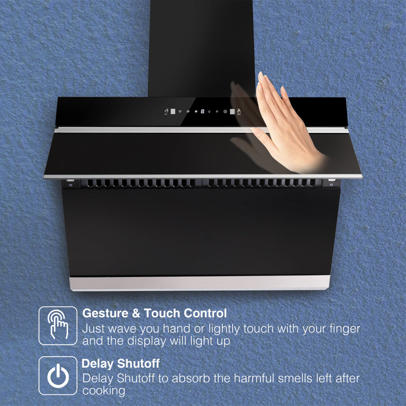 SNDOAS 30" 1000 CFM Convertible Range Hood with Baffle Filter, Matte Black