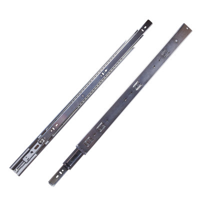 Drawer Slides 16" Side Mount Soft Close - Full Extension 100 lb. Capacity Cadmium Finish 