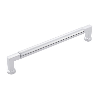 Parkview Collection Handle Pull - 7-9/16" Center to Center Cabinet Pull Chrome - Transitional Hardware for Drawers & Cabinets
