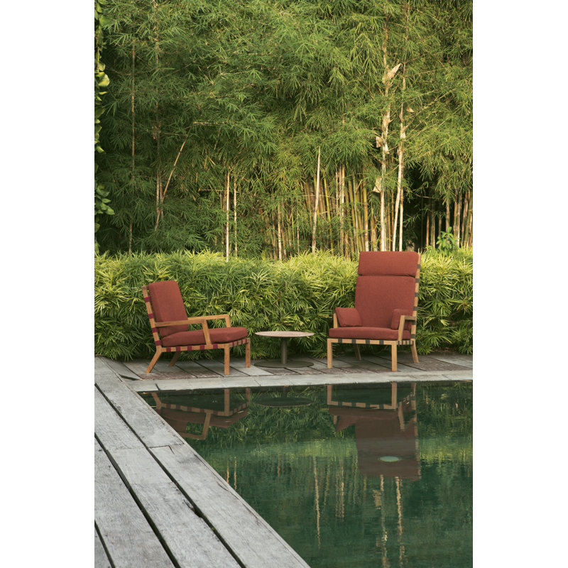 Strap Outdoor Teak Lounge Chair