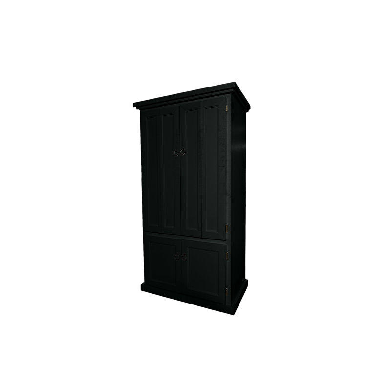 Konstantinas Armoire Desk, Black