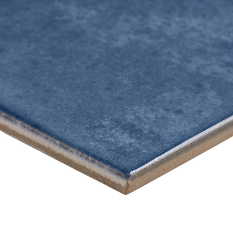Aquarella 3.98 in. x 15.94 in. Glossy Ceramic Tile, Denim Blue