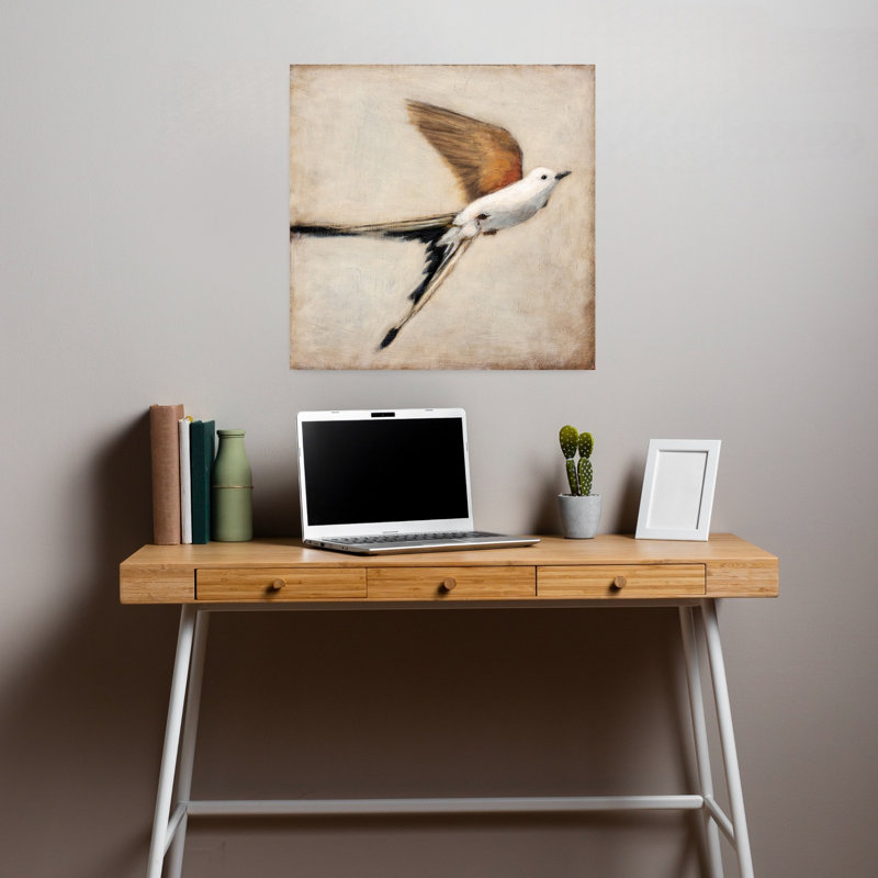 Art mural contemporain, Swallow Tail, H 18 po x l 18 po
