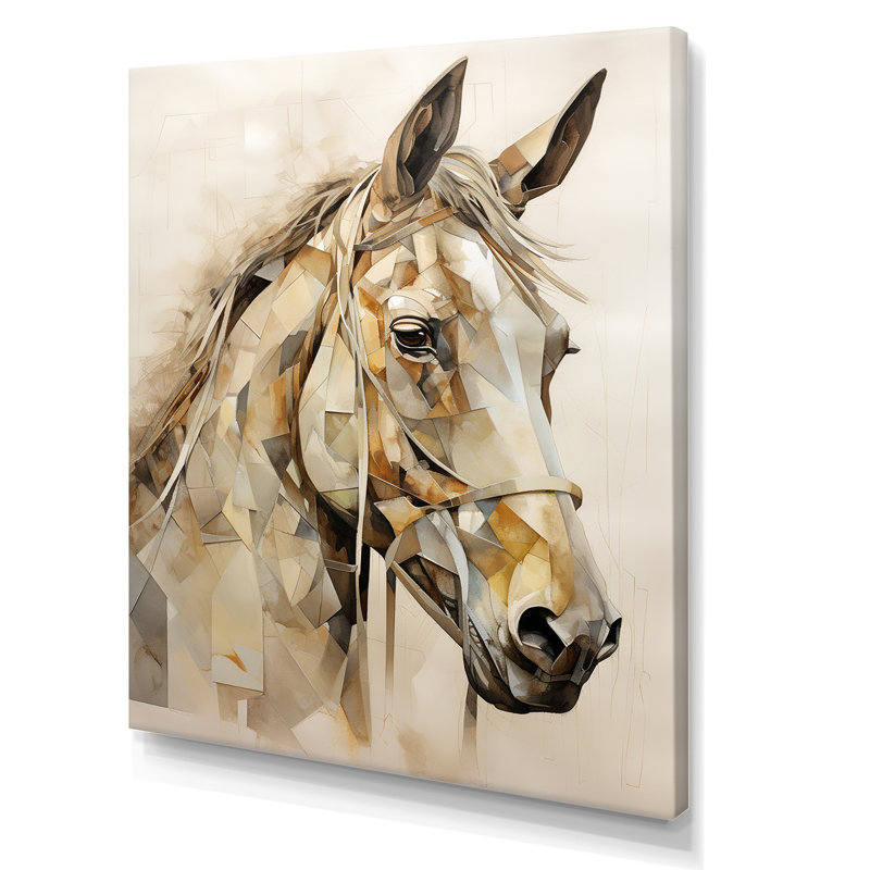 Cheval majestueux sur toile, Toile tendue, 40" H x 30" W