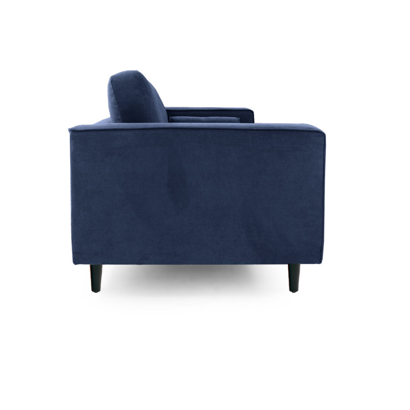 Boubacar Upholstered Armchair, Black, Navy