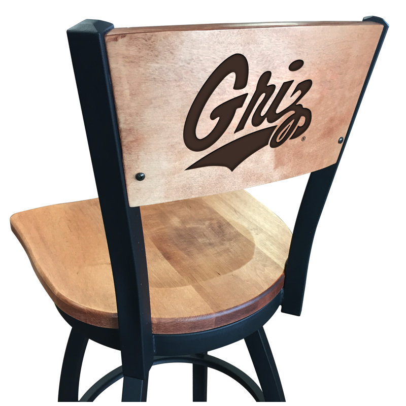 Tabouret tournant NCAA, Érable moyen, Montana Grizzlies, Tabouret de comptoir (siège d'une hauteur de 25 p