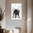 Brampt Black Abstract Dog-108521623