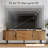 70" Mid-Century Modern TV Stand with Storage and Sliding Tambour Door-1072713544