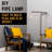 Palni 56'' Black Steel Pipe Task Floor Lamp