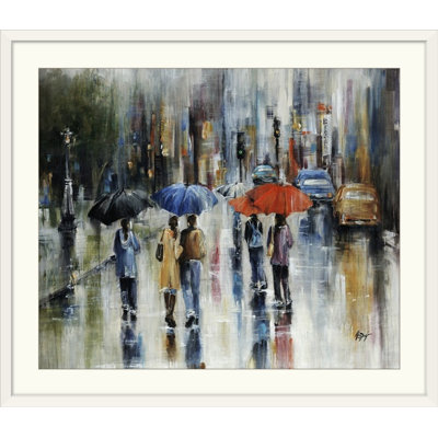 'Downtown Downpour by Farrell Douglass Painting Print