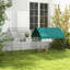 Parc pour petits animaux, clôture de parc pour animaux de compagnie pour lapins, poulet, chinchillas avec toit pour l'intérieur et l'extérieur, vert