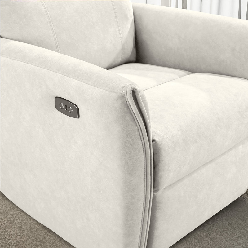 Fauteuil inclinable électrique Andee, Crème
