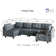 Zendajas 6 - Piece Modular U-Shape Sectional Sofa with Storage