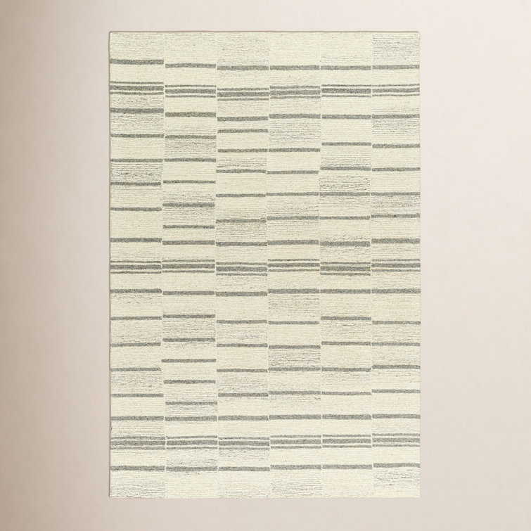 Androulla Handmade Wool Ivory/Gray Rug