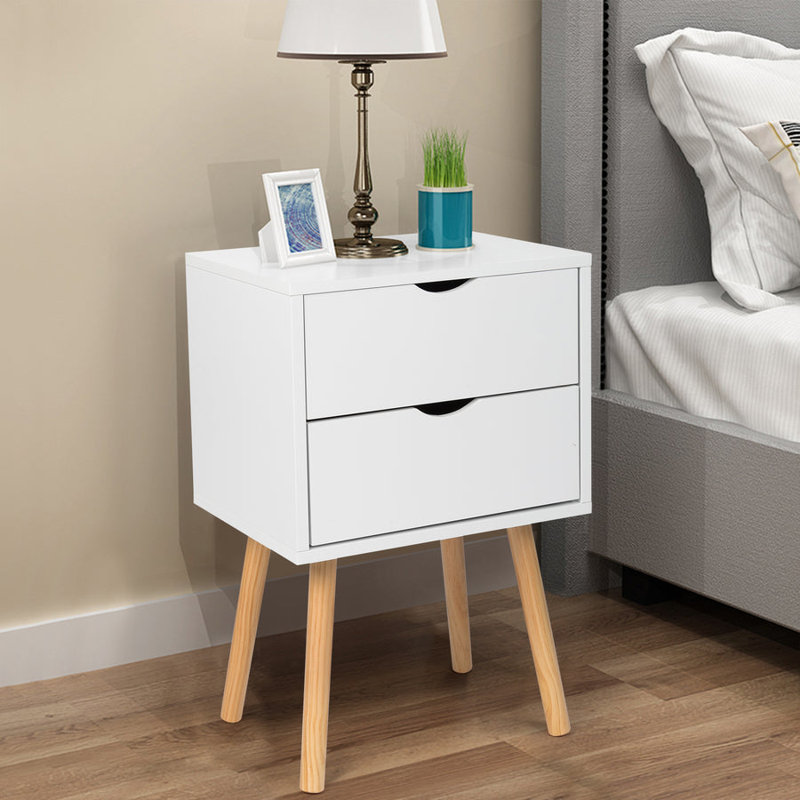 Othello 40cm W Manufactured Wood Bedside Table
