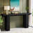 63" Console Table, Wooden Sofa Table Long Entryway Table