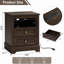 Ensemble de chambre à coucher, ensemble de meubles de chambre à coucher 4 pièces, commode et table de chevet - Brun-1794667892-1794690753
