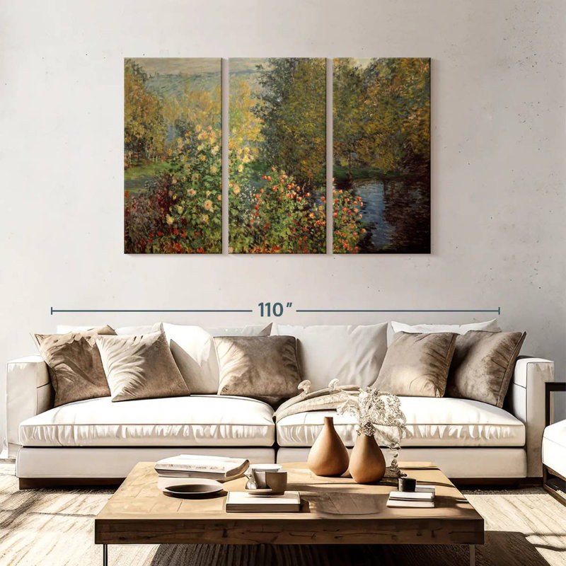 Senne Le jardin de la famille Hoschede, H 48 po x l 74 po