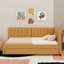 Lit de jour simple rembourré avec couchette-76271454
