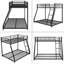 Lit superposé simple au-dessus d'un lit double Amedeu Kids-356368763