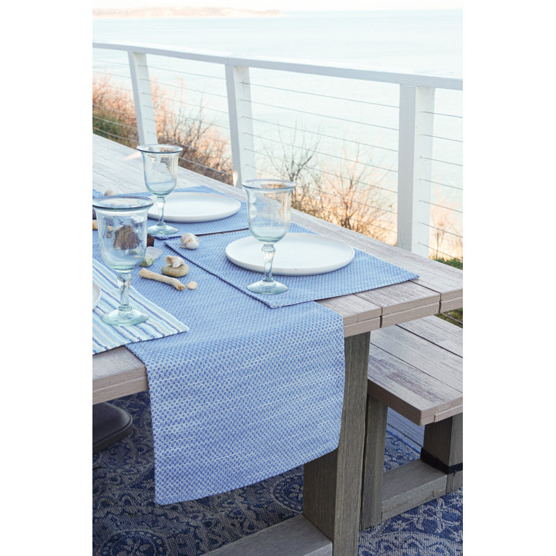 Deep Sea Striped Table Runnner