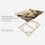 Impression abstraite sur toile tourbillonnant de tons de terre-1097735849
