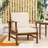Wood Outdoor Chair, 27.64 Lb Weight Option Club 29.25 Package Width Feature-113590801