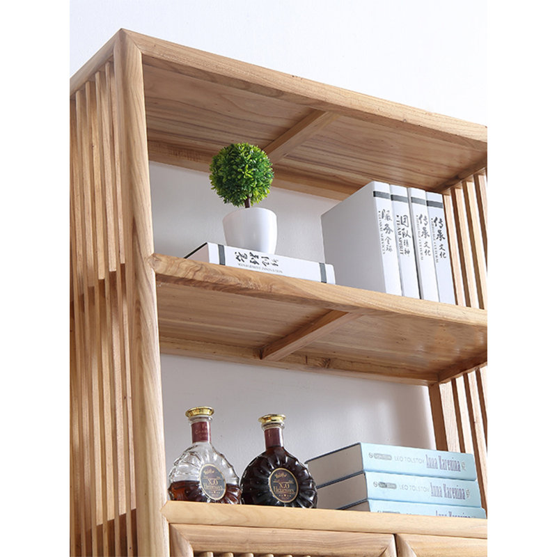 Nouvelle bibliothèque de style minimaliste classique chinois, Burlywood