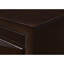 Table de chevet 2 tiroirs en bois massif brun - Mobilier de chambre à coucher contemporain avec plateau sophistiqué