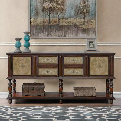Entrance Cabinet Sideboard Painted Accent Cabinet by Vivid Space Creation