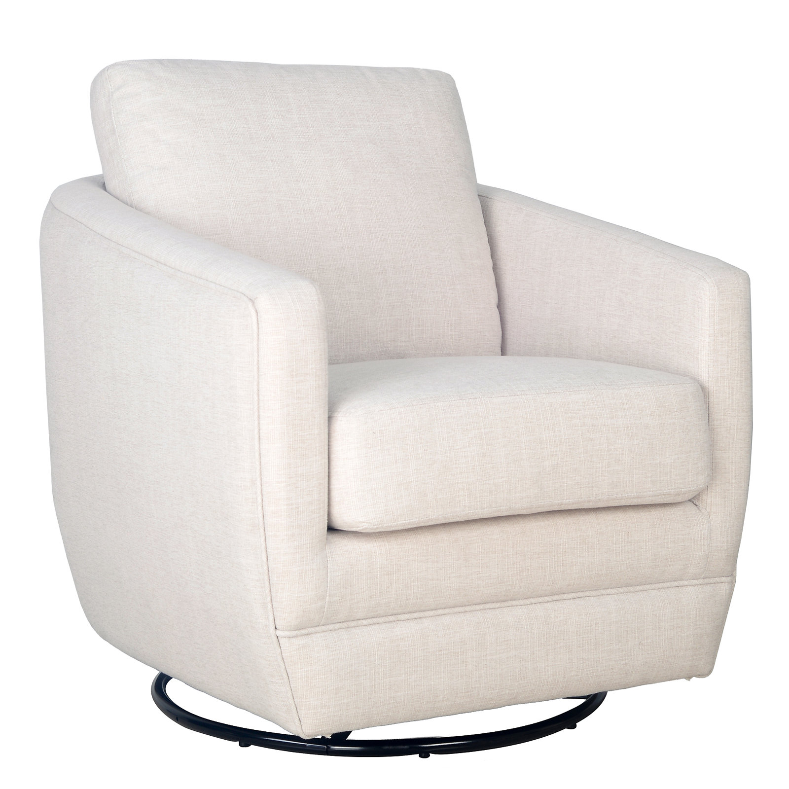 Gogh Nursery Swivel Glider, Canvas Knit