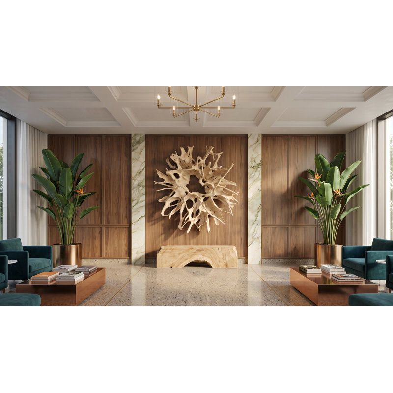 Cast Root Wall Decor, Faux Bleached