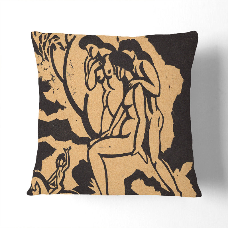 Square Cushion, Black, 55cm H x 55cm W x 20cm D