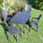 Rimini Rectangular Table with 4 Chairs Garden Set-1857465427