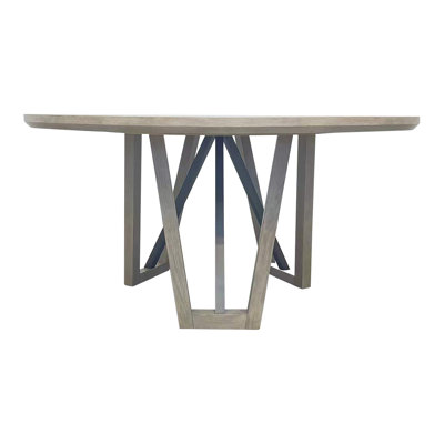 Artresha Oak Round Solid Wood Dining Table