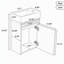 Meuble-lavabo suspendu de 15,7 pouces avec lavabo réversible en SMC, porte à ouverture par simple pression et charnières à fermeture en douceur