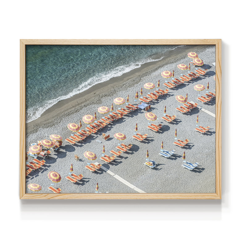 Amalfi Coast - Reproduction encadrée - Restickable, Naturel, H 22 po x l 28 po