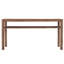Console Mid-Century moderne en bois massif et placage de manguier, 63 po - Noyer-129208393-129208392