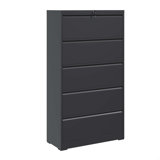 5 Drawer Metal Lateral File Cabinet, Filing Cabinet With Lock, Lockable File Cabinet, Locking Metal File Cabinet For Legal/Letter/A4/F4 Size