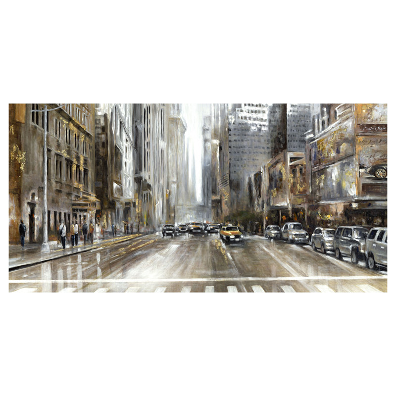 «Rush Hour Panel», reproduction sur toile tendue, H 24 po x l 48 po x P 1,5 po