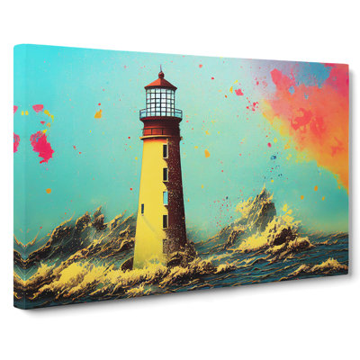 Lighthouse Splash Vol.1 Abstract - Wrapped Canvas